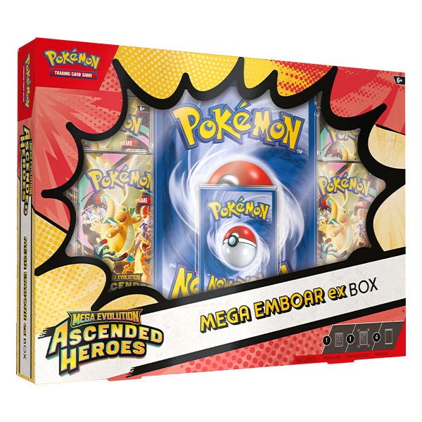 Preorder: Pokémon TCG: Mega Evolution Ascended Heroes - Mega Emboar ex Box