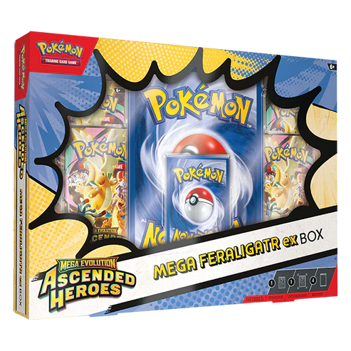Preorder: Pokémon TCG: Mega Evolution Ascended Heroes - Mega Feraligatr ex Box